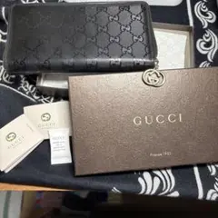 こ*送様 GUCCI ブラック インプリメ 長財布