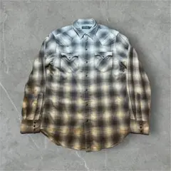 ラルフローレン オンブレ レーヨンシャツ L ヴィンテージ オープン