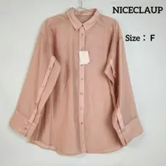タグ付き　NICECLAUP　マルチway　シアーブラウス　Ｆ