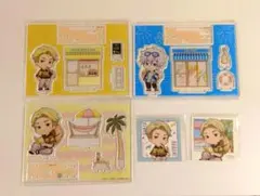 呪術廻戦 まるくじ アロハ 五条悟 七海建人 アクリルスタンド ステッカー 特典