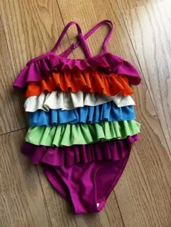 カラフルフリル女の子用水着