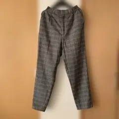 GU チェック柄 カジュアルパンツ