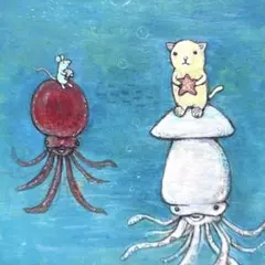 神田森莉 手描きイラスト 原画 額縁入り『くまちゃんとゲスいバッタものたち』 神田森莉 手描きイラスト 原画 額縁入り『くまちゃんとゲスいバッタ