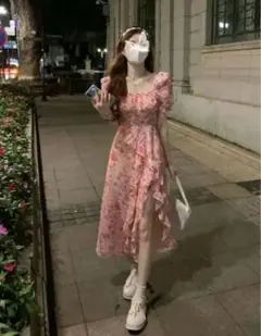 ワンピース ピンク オフショル