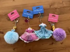 東京ディズニーリゾート ディズニープリンセスキーホルダー4個セット