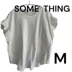 SOMETHING ホワイト Tシャツ Mサイズ　レディース　胸マーク　春夏のサムネイル