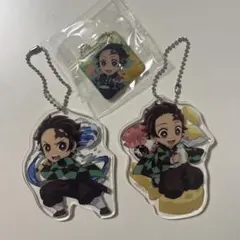 鬼滅の刃　竈門炭治郎　アクリルチャーム2点・くら寿司チャーム