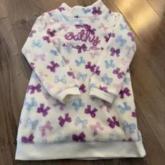 匿名配送で安心⭐︎マザウェイズのふわモコ裏起毛ワンピ110♬あったか可愛い