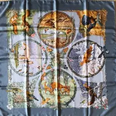 エルメス　HERMES　スカーフ　カレ90　四季