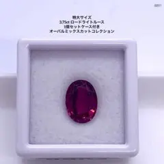 特大サイズ 3.75ct ロードライトルース 1個セットケース付き