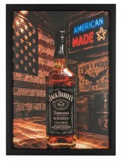 Jack Daniel's イラストポスター 額付き