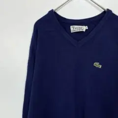 IZOD LACOSTE ヴィンテージ ラコステ　アクリルニット　青のサムネイル