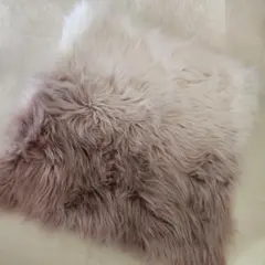 Francfranc ファー クッションカバー ピンク