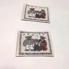 ファミリー　くま　タグ２枚