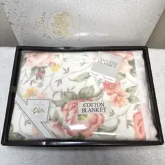 新品　毛布　ブランケット　綿100% シングル　140x200cm ローズ