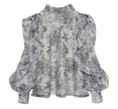 snidel 正規品 トワルドジュイオーガンジーシースルーブラウス