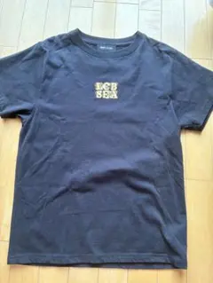 WIND AND SEAブラック Tシャツ状態良コラボルシェルブルーウィダンシー
