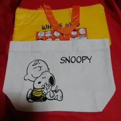 SNOOPY トートバッグ、保冷バック二点セット 新品未使用