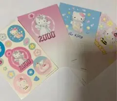 キティちゃん絵葉書3枚プラスシール