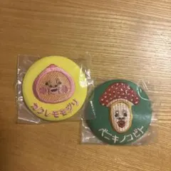 こびとづかん 缶バッジ カクレモモジリ ベニキノコビト