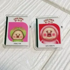 美品✨️こびとづかん アクリルバッジ 2種セット モモジリ スモモノウチ