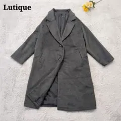 美品 Lutique チェスターコート チャコールグレー　Mサイズ