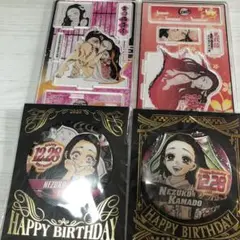 鬼滅の刃　名場面ジオラマフィギュア　バースデイ缶バッジ　バースデー　竈門禰豆子