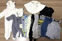 【最終値下げ】ベビー服60〜70 12点＋靴下4点　男の子　まとめ売り