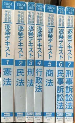 2024年版 逐条テキスト セット ☆美品☆【新品未使用】逐条テキスト2025年版セット 司法試験・予備