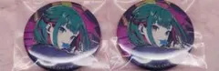 プロセカ 初音ミク グリッター缶バッジ 50C 2個セット