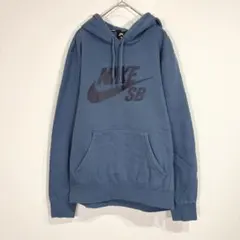 ナイキ【M】フード付きパーカー プルオーバー プリントロゴ 裏起毛