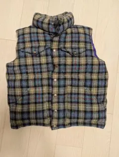 ノースフェイス × ハリスツイード ダウンベスト メンズ サイズ M