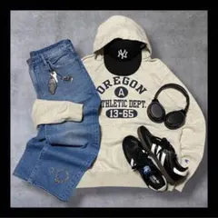 Champion パーカー スウェット ストリートコーデ c-boy style