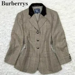 訳あり バーバリーズ Burberrys ベルベット襟 金ボタン ジャケットのサムネイル