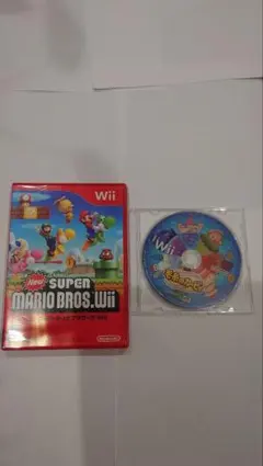 New Super Mario Bros. Wiiと毛糸のカービィのセット