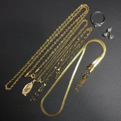 ま*ん様 ネックレス　まとめ売り　セット　ピアス　アクセサリー　ゴールド　リング