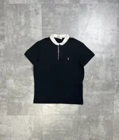 SAINT LAURENT PARIS エディ期 襟レザーポロシャツ カサンドラ - メルカリ