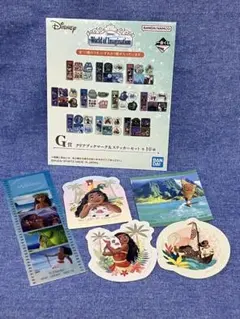 一番くじ 〈Disney〉 G賞 ブックマーク&ステッカー モアナ ディズニー