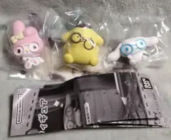 Sanrio characters めがねっこちゃん フィギュア 3種セット