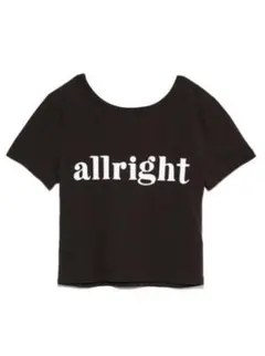 SNIDEL ロゴTシャツ allright ブラックのサムネイル