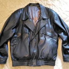 80年代 90年代　 革ジャン　昭和レトロ　ヴィンテージ　レザージャケット