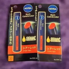 NIVEA Rich Care & Color シアーレッド リップクリーム