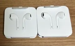 新品未使用iPhone 純正ライトニングイヤホン アップル2個セット