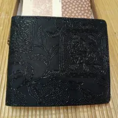 財布　鹿皮　漆　甲州印博製