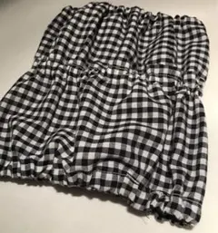 中型犬用　スヌード　しっかりホールド版　黒チェック柄