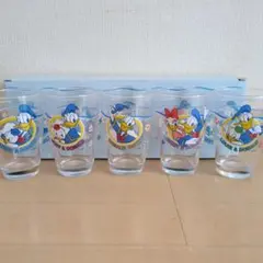 ドナルドダック・デイジーダック グラス5個セット