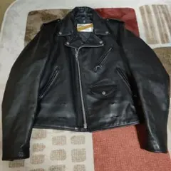 人気モデル６１８ Schott　バイカータグ　サイズ３６ ブラック　ヴィンテージ