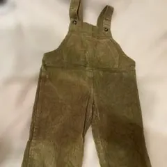 オリーブグリーン コーデュロイ サロペット 90cm