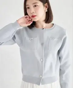 tocco closet　ビジューアソートボタン長袖カーディガンのサムネイル