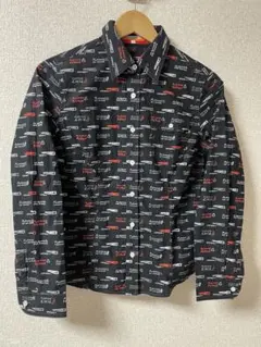 CASTELJABAC カステルジャバック　長袖シャツ　英文字柄　総柄　中古